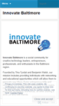 Mobile Screenshot of innovatebaltimore.com